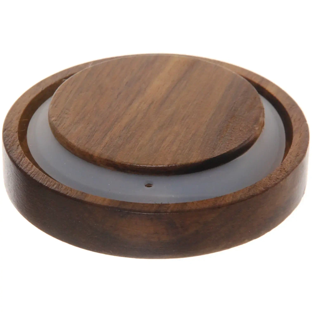 Банка для продуктов стеклянная 300мл «ICE» с крышкой из акации