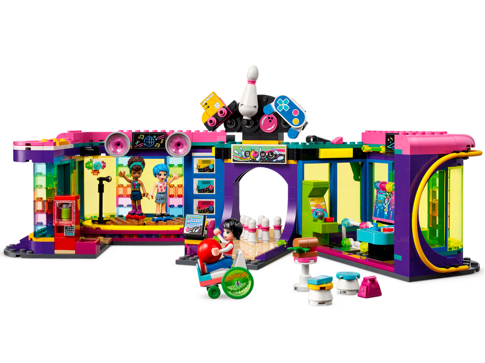LEGO Friends 41708 Диско-аркада для роллеров — игровой центр, аттракционы