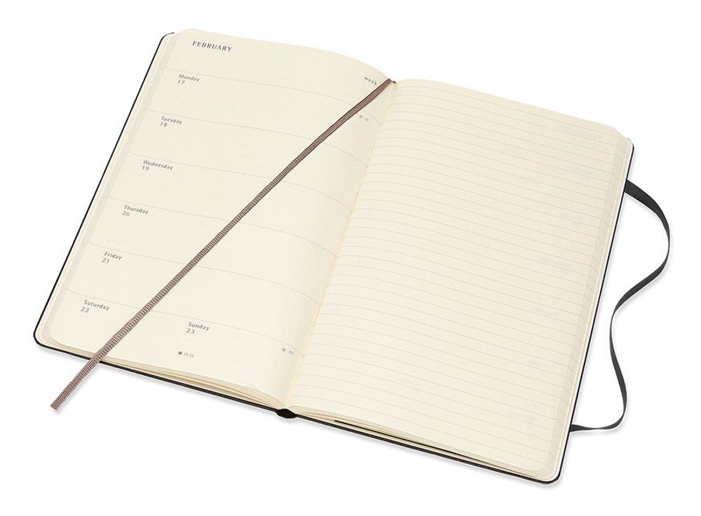 Еженедельник Moleskine черный (DHB18WN3)