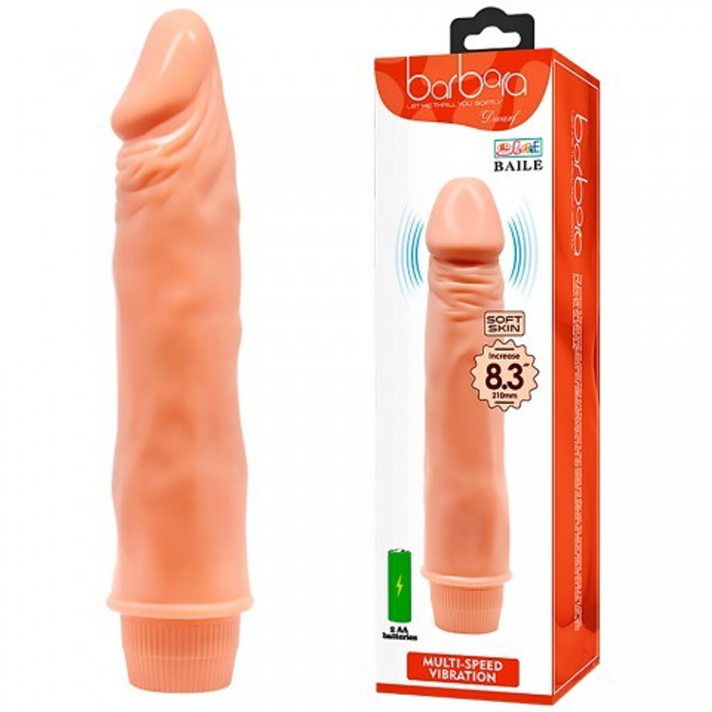Вибратор реалистичный Barbara (21,5*4 см.)
