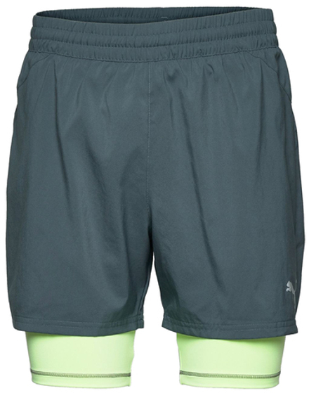 Теннисные шорты Puma Run 2in1 5" Short M - dark slate/fizzy light