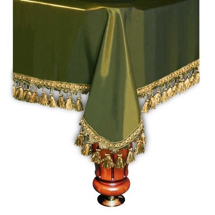 Покрывало Венеция 7фт шёлк олива