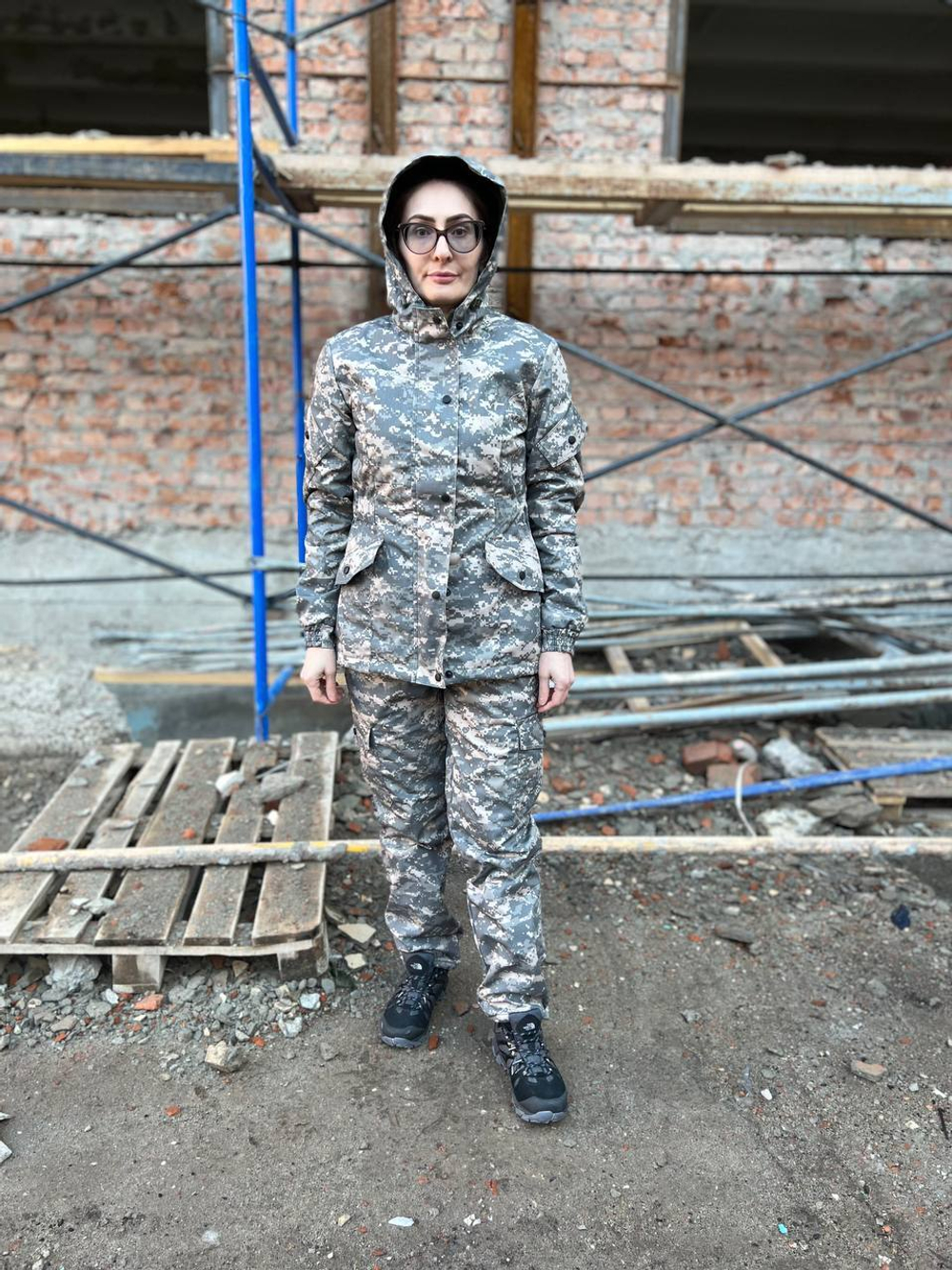 Женская горка Валькирия флис / осень-зима / серая цифра