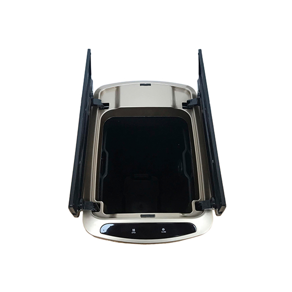 Ведро для мусора сенсорное, прямоугольное, створки, внутр ведро, Foodatlas JAH-5212, 30 л (золотой)