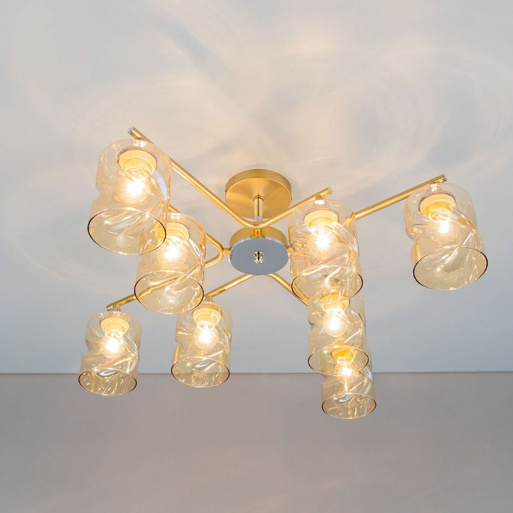 Citilux Клод CL137182 Люстра потолочная Золото