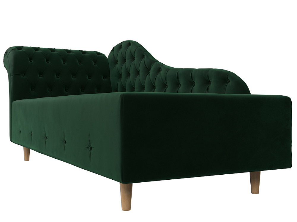 Кушетка Камерон левая, Зеленый, Велюр, 110093L