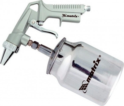 Пистолет пескоструйный с ниж бочком, пневматический Матрикс