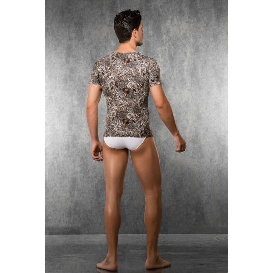 Мужская футболка коричневая с принтом Doreanse 2830