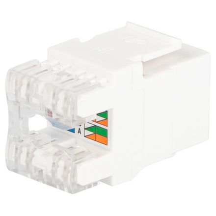 Коннектор ЭРА ОФИС 18-8002-01 RJ45 CAT6 UTP Keystone цвет белый