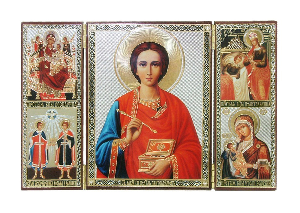 Складень тройной с молитвой в ассортименте