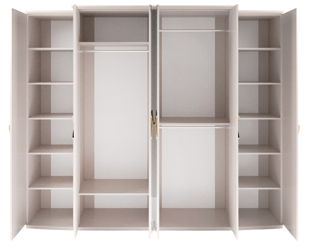 Шкаф 6 двер. "Анкара" зеркальная