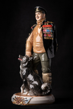 Статуэтка. Фарфор. Солдат. Папанин Иван Дмитриевич - Русский флотоводец. Россия