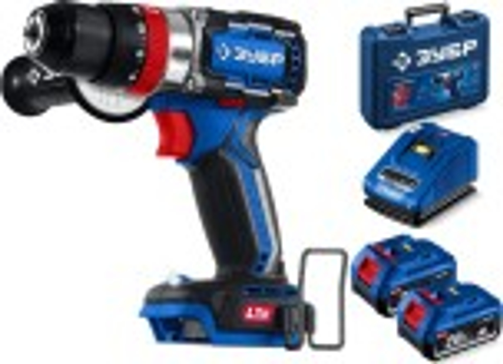 Дрель-шуруповерт аккумуляторная ЗУБР DBS-70-42 (2 АКБ+кейс)