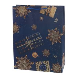 GAEM Пакет подарочный (бумага 210г/м2, блок микс 12шт), L18 W9 H24 см, 4в.