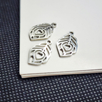 Подвеска перо, сталь, пёрышко павлин, 17мм, штучно