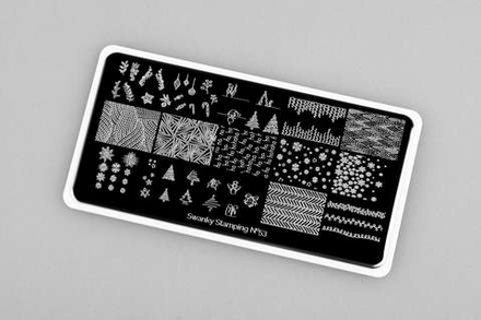 Пластина Swanky Stamping 053 !Новогодняя!