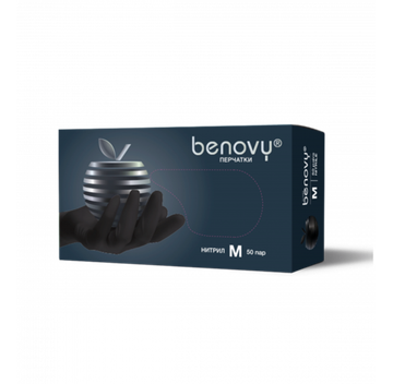 BENOVY - Перчатки нитриловые, неопудренные, текстурированные (ORIGINAL)