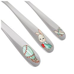 НАБОР ДЕТСКИХ СТОЛОВЫХ ПРИБОРОВ LEFARD "МОЙ ЗАЙЧИК" 3 ПР.