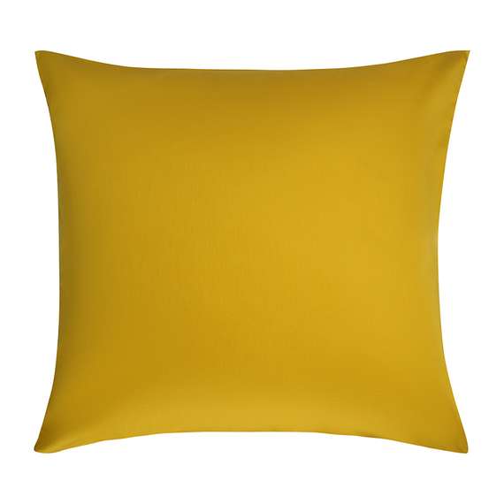 Набор наволочек из премиального сатина горчичного цвета из коллекции essential, 70х70 см