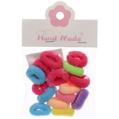 Резинки для волос 15шт «ЛАПУШКИ», цвет микс, d-2см