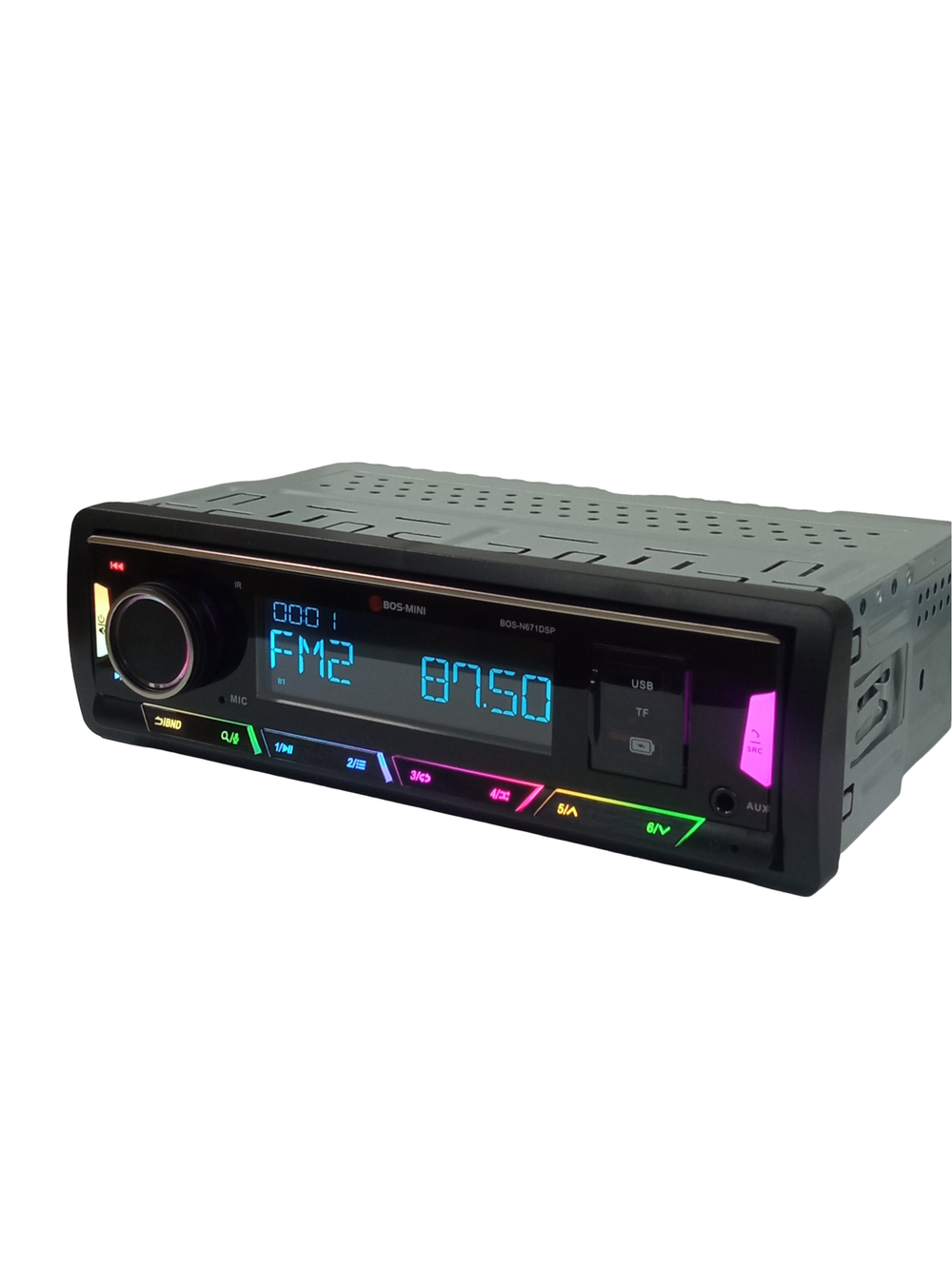 Автомагнитола FM/BT/USB/TFplayer 80W DSP BOS-MINI BOS-N671DSP