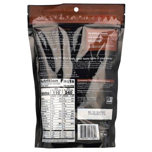 KIND Bars, Healthy Grains®, мюсли с корицей и семенами льна, 312 г (11 унций)