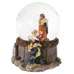 GAEM Фигурка декоративная "Рождество" в стекл шаре (ключ, музыка), D 10 см, L16 W12,5 H16,5 см