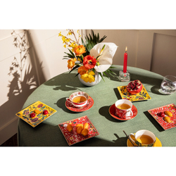 Wedgwood Чайная чашка Crimson Jewel Wonderlust с блюдцем 180 мл