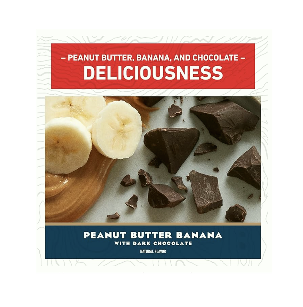 Clif Bar — Протеиновые батончики с бананом , арахисовым маслом и темным шоколадом — Сделано из органического овса — 10 г белка — Без ГМО — На растительной основе — Энергетические батончики