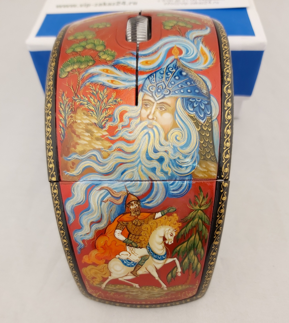 Мышь беспроводная, складная "Руслан"