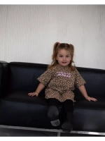 Платье детское оверсайз с коротким рукавом