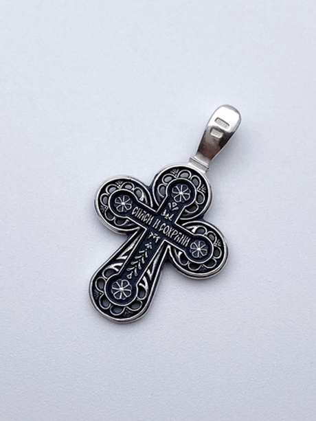 Крест из серебра/Частичное чернение