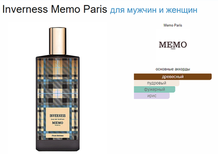 Memo Inverness Paris 100 мл. (duty free парфюмерия)