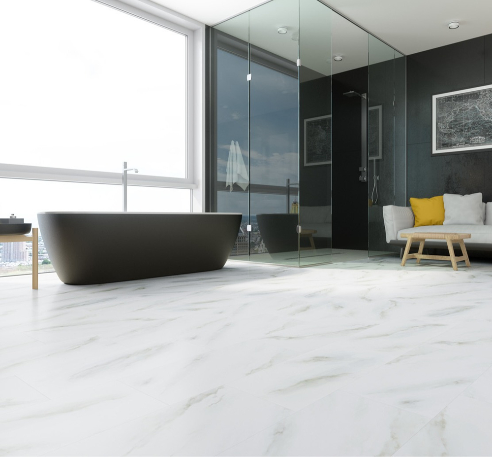 Кварцевый ламинат Fargo Камень Белый Мрамор 6089-1