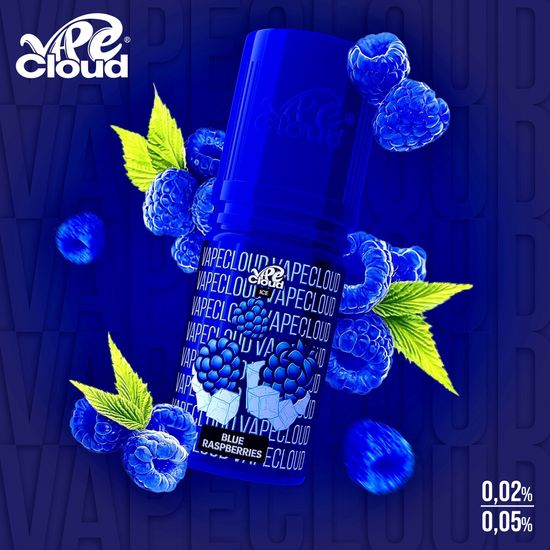 Vape Cloud Ice 0.05% - Blue Raspberry (Малина и черника со льдом) 30 мл.
