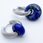 Швензы-кольца, цвет серебро, размер 21*4 мм, цена за пару