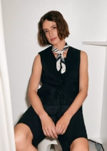 Льняные бермуды с поясом