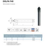 Фреза концевая твердосплавная DOLFA F45 - 10 - K20/PVD  для фасок