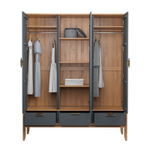 Полки встраиваемые для шкафов «Бридж» браун