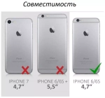 Чехол силиконовый для Apple iPhone 6 / 6S прозрачный