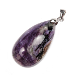 Кулон "Капля №6" чароит