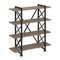 Лофт Стеллаж на колесных опорах-4 полки VR.L-MST.K-4.8V  1200*400*1334