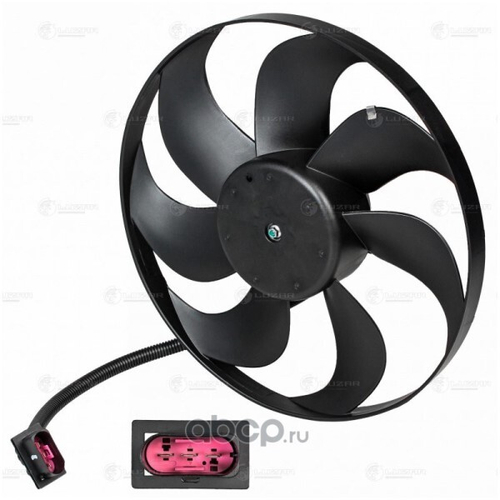 Вентилятор охл. радиат. в сб. Skoda Octavia (96-)/VW Golf IV (96-) без диф. (LUZAR)