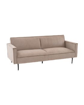 Диван прямой Кассель велюр рельефный бежевый