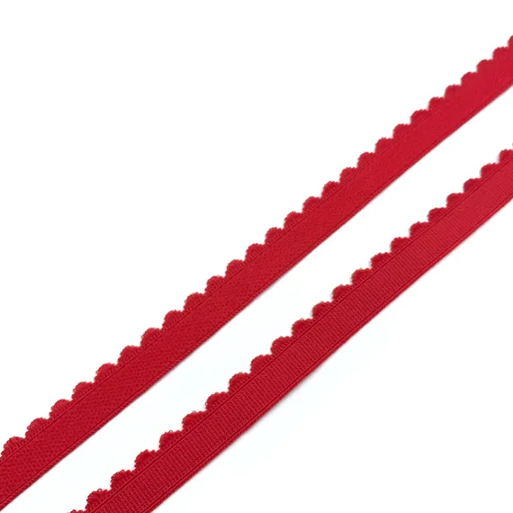 Резинка отделочная красная 12 мм (цв. 100), 605/12