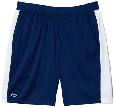 Мужские теннисные шорты Lacoste Tennis x Daniil Medvedev Regular Fit Shorts - navy blue/white