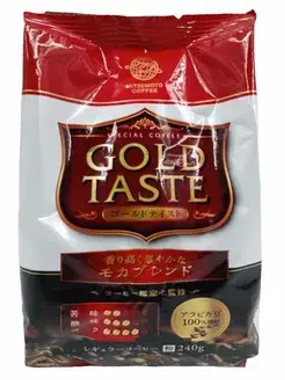 Кофе молотый MITSUMOTO "Gold Taste" 240г (Мокко, красный)