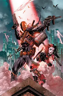 Постер DC: Deathstroke & Harley Quinn)