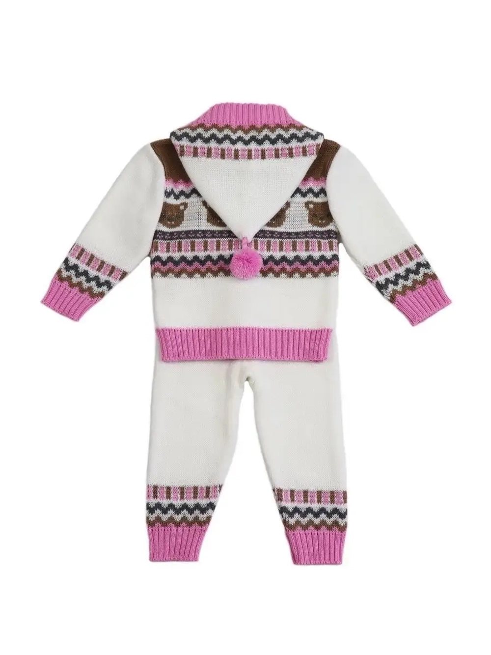 Костюм вязаный для малышей для новорожденных "Мишки"