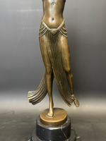 Бронзовая скульптура в стиле Ар-Деко «Танцовщица»